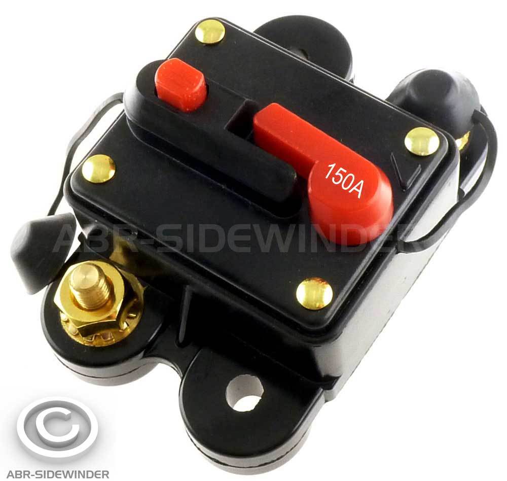 150A BREAKER 12V 24V DC TRIP SWITCH - ABR SIDEWINDER